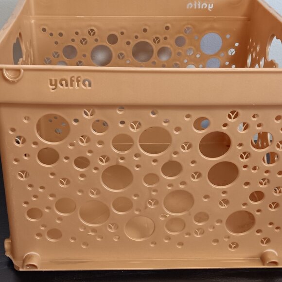 Vintage Yaffa Plastic Utility Basket Crate - Beige - Picture 1 of 5